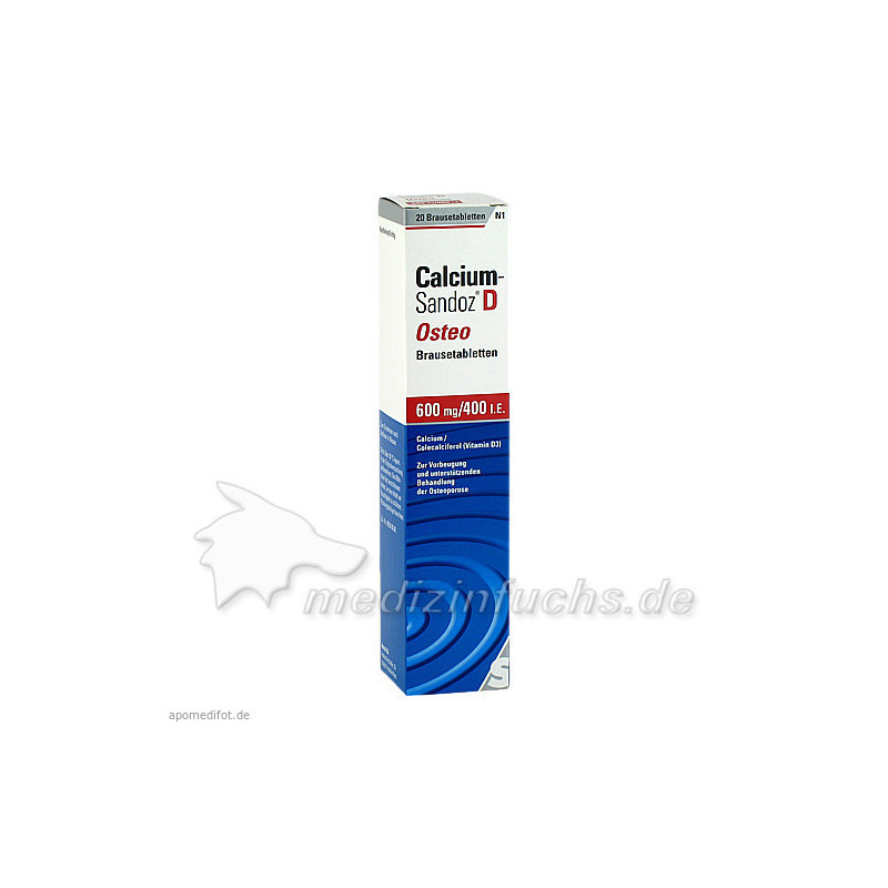 Calcium-Sandoz D Osteo Brausetabletten, 20 ST – PZN 2340148