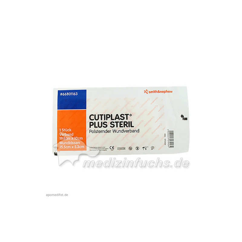 Cutiplast 10x19.8cm plus steril, 1 ST – PZN 9755651