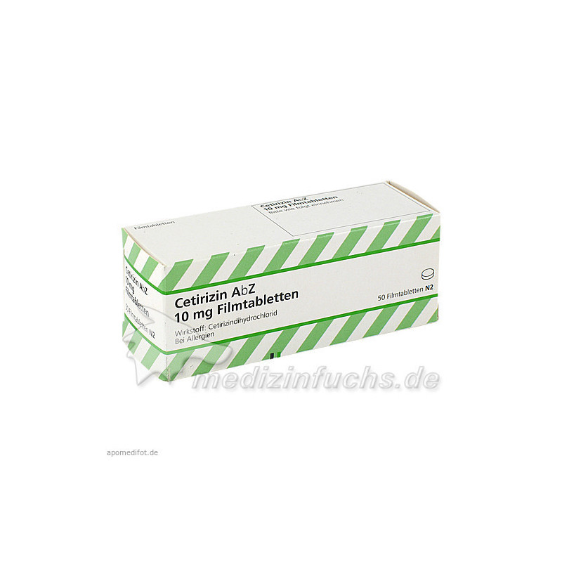 Cetirizin AbZ 10mg Filmtabletten, 50 ST – PZN 6716142