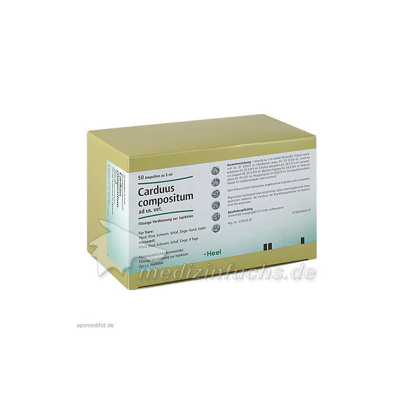 CARDUUS COMPOSITUM ad us.vet.Ampullen, 50X5 ML – PZN 3042430