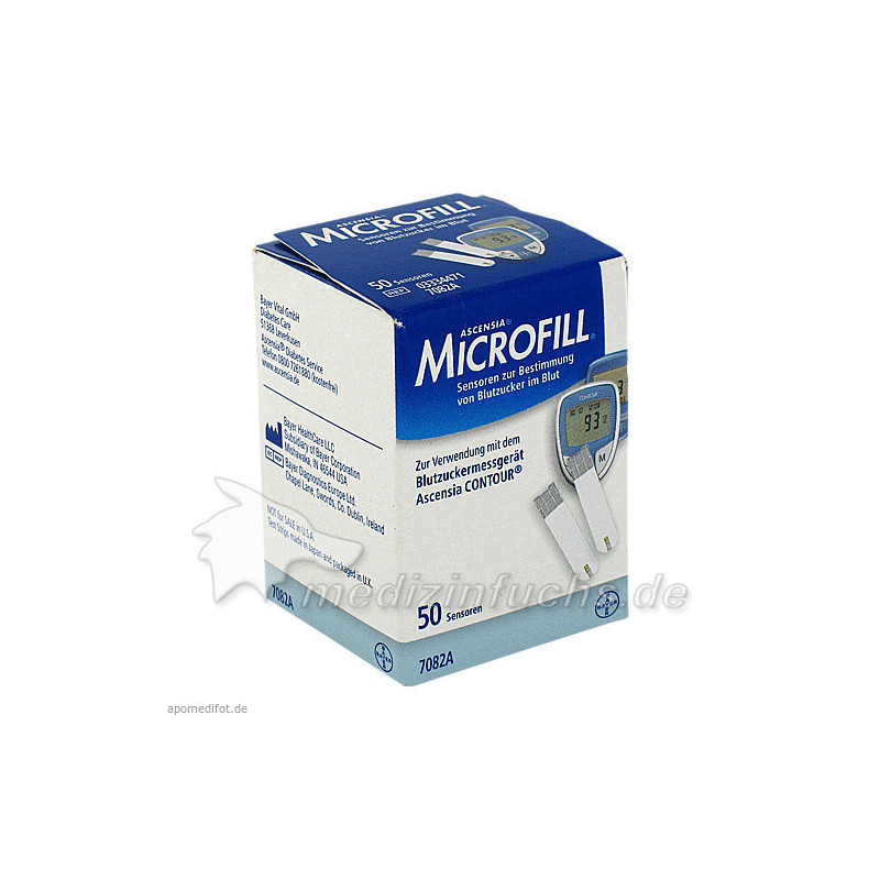ASCENSIA Contour Microfill Sensoren Teststreifen, 50 ST – PZN 4175015
