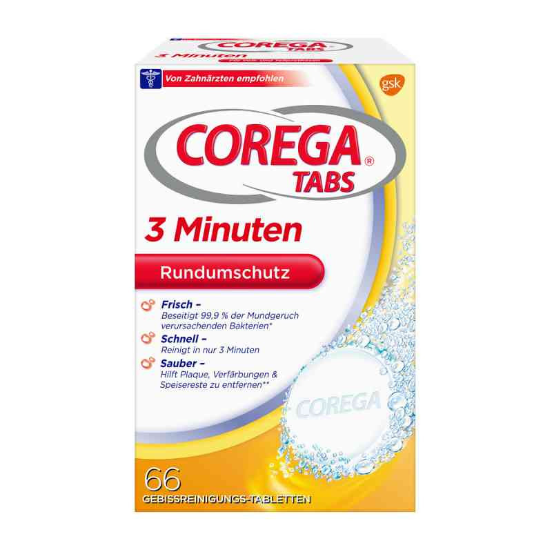 Corega Tabs 3 Minuten (66 stk) – PZN 644921