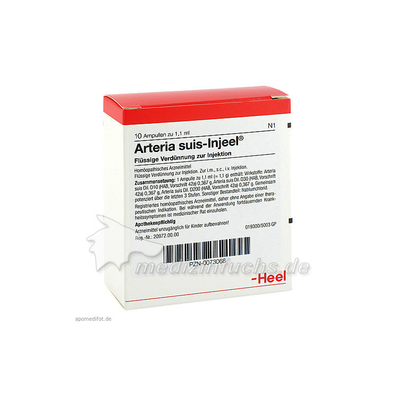 ARTERIA SUIS INJ ORG, 10 ST – PZN 73068