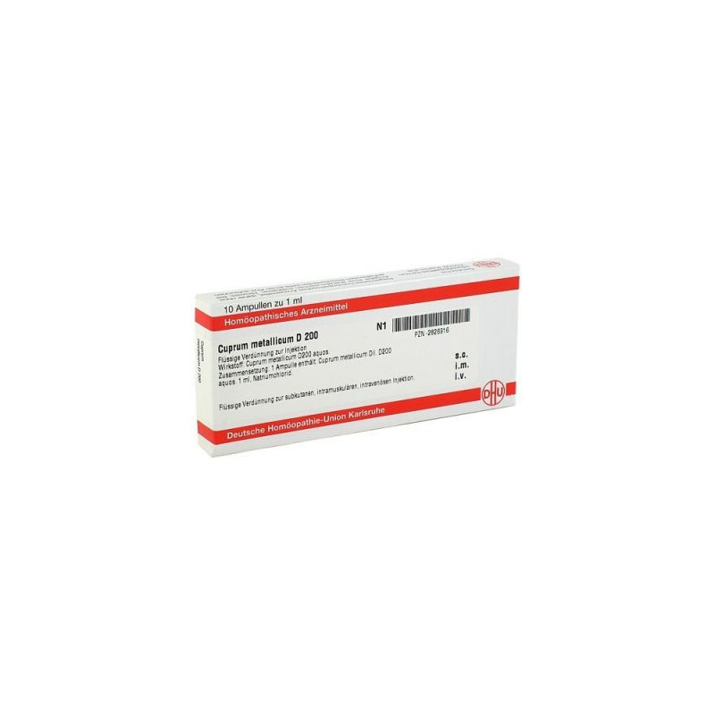 Cuprum Metallicum D 200 Ampullen (10X1 ml) – PZN 2826916