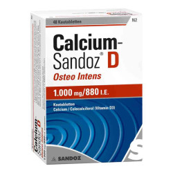 Calcium-Sandoz D Osteo intens 1000mg/880 I.E. (48 stk) – PZN 9686252