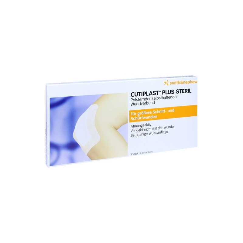 CUTIPLAST 10x19.8 cm plus steril Verband, 5 ST – PZN 10325447