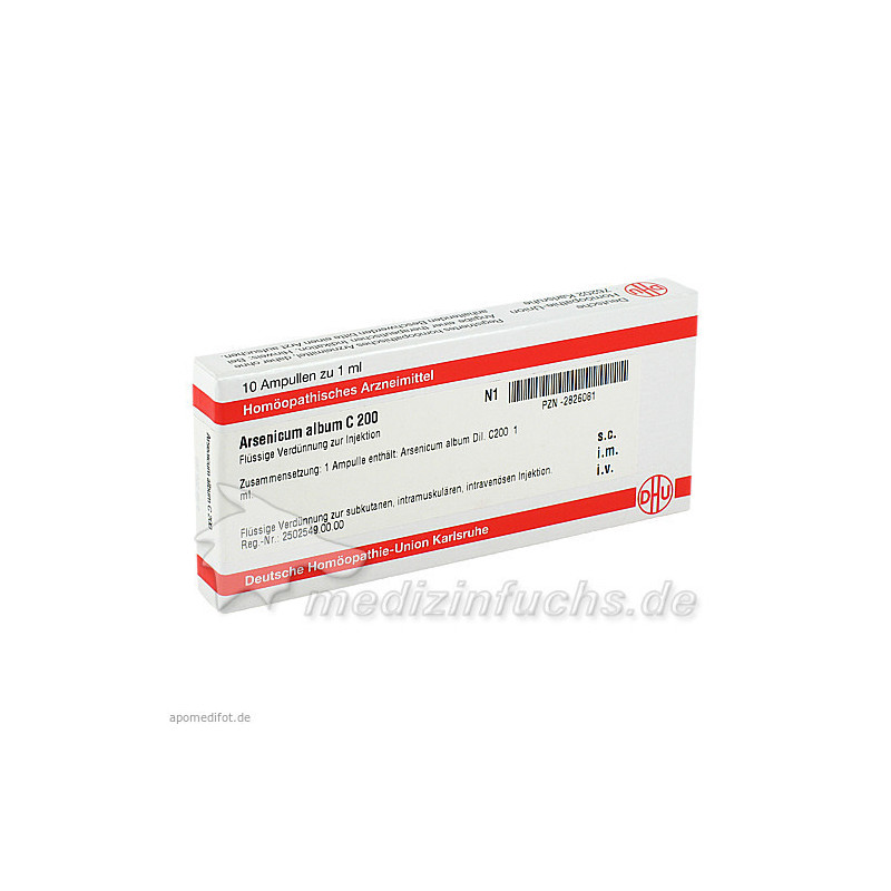 ARSENICUM ALB C200, 10X1 ML – PZN 2826081