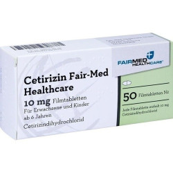 Cetirizin Fair-Med Healthcare 10mg Filmtabletten, 50 ST – PZN 10280704
