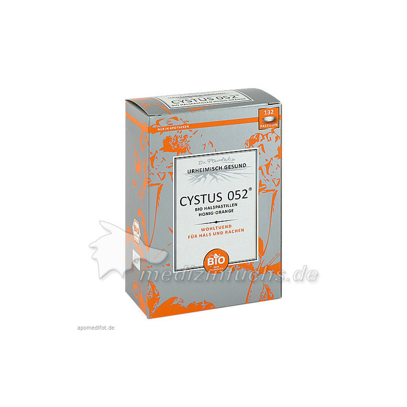 Cystus 052 Bio Halspastillen Honig-Orange, 132 ST – PZN 9531064