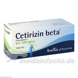 Cetirizin beta, 100 ST – PZN 2156893
