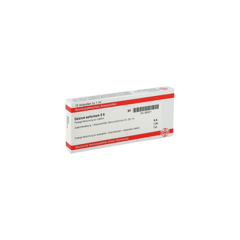 Calcium Sulfuricum D 6 Ampullen (10X1 ml) – PZN 2826371