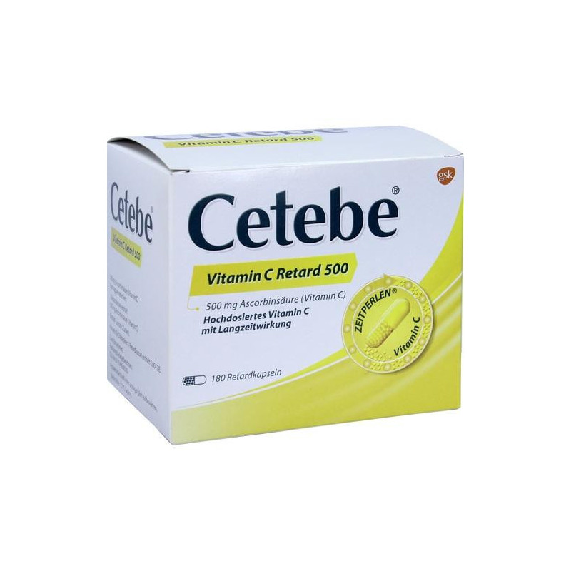 Cetebe Vitamin C Retard 500, 180 ST – PZN 3884324