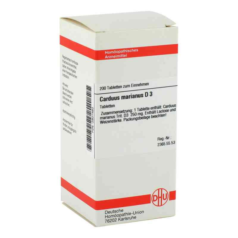 Carduus Marianus D 3 Tabletten (200 stk) – PZN 2801460
