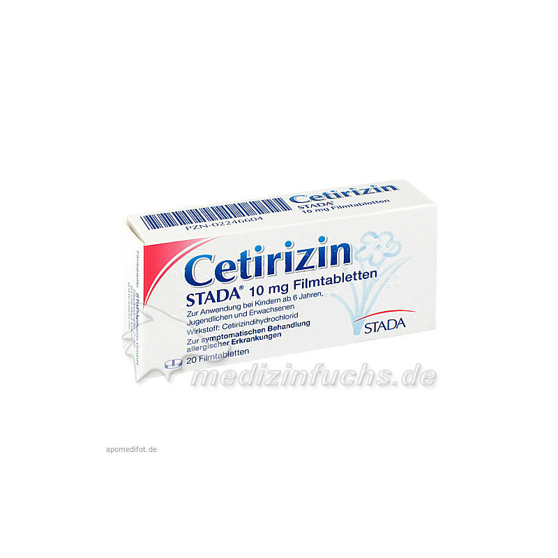 Cetirizin STADA 10mg Filmtabletten, 20 ST – PZN 2246604
