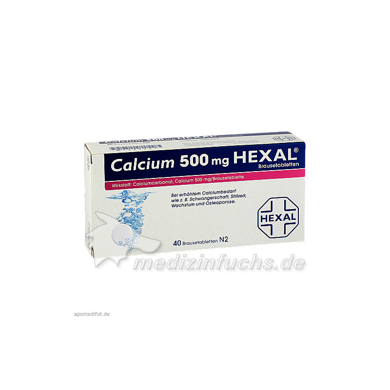 CALCIUM 500 HEXAL, 40 ST – PZN 7383903