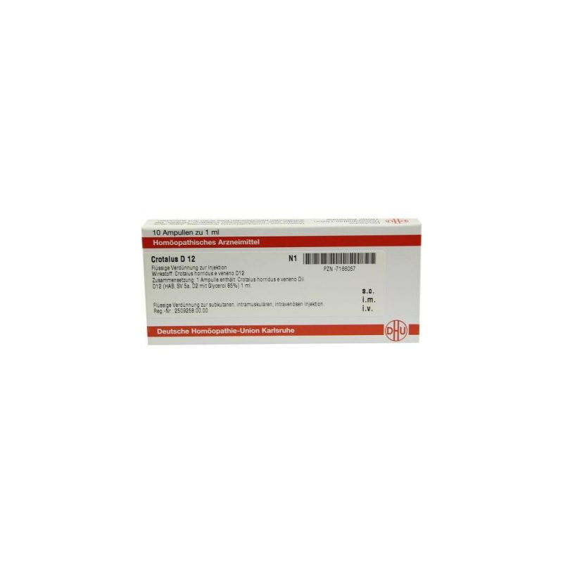 Crotalus D 12 Ampullen (10X1 ml) – PZN 7166057
