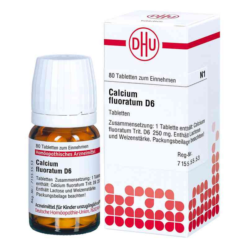 Calcium Fluoratum D 6 Tabletten (80 stk) – PZN 1762338