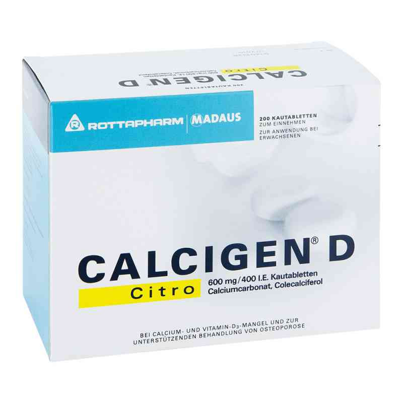 CALCIGEN D Citro 600mg/400 I.E. (200 stk) – PZN 6893714