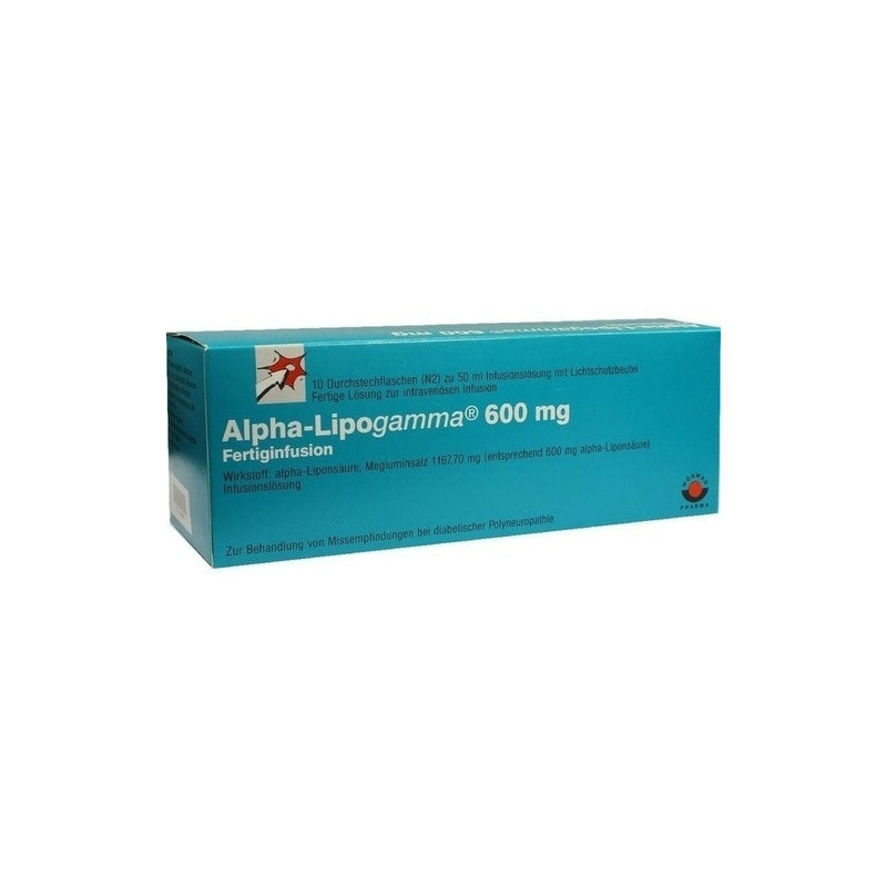 Alpha-Lipogamma 600mg Fertiginfusion, 10X50 ML – PZN 2225861