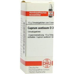 Cuprum Aceticum D 3 Globuli (10 g) – PZN 7166123