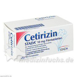 Cetirizin STADA 10mg Filmtabletten, 100 ST – PZN 2246627