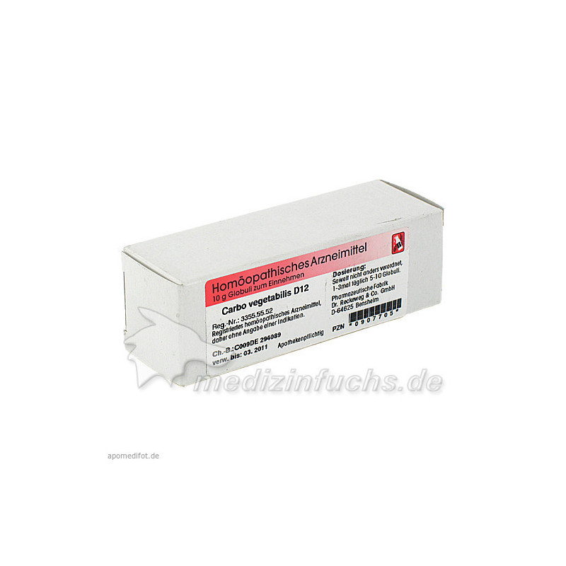 Carbo vegetabilis D12, 10 G – PZN 907705