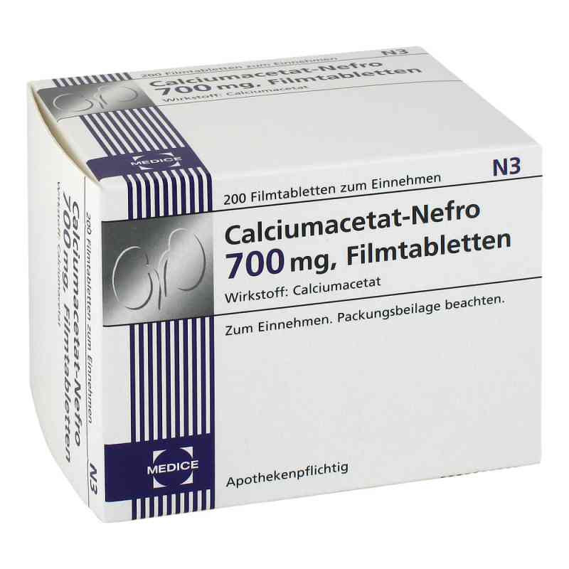 Calciumacetat Nefro 700 mg Filmtabletten (200 stk) – PZN 4133229