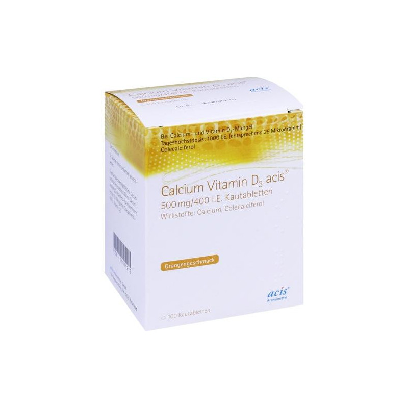 Calcium Vitamin D3 acis 500mg/400 I.E. Kautablette, 120 ST – PZN 11011225