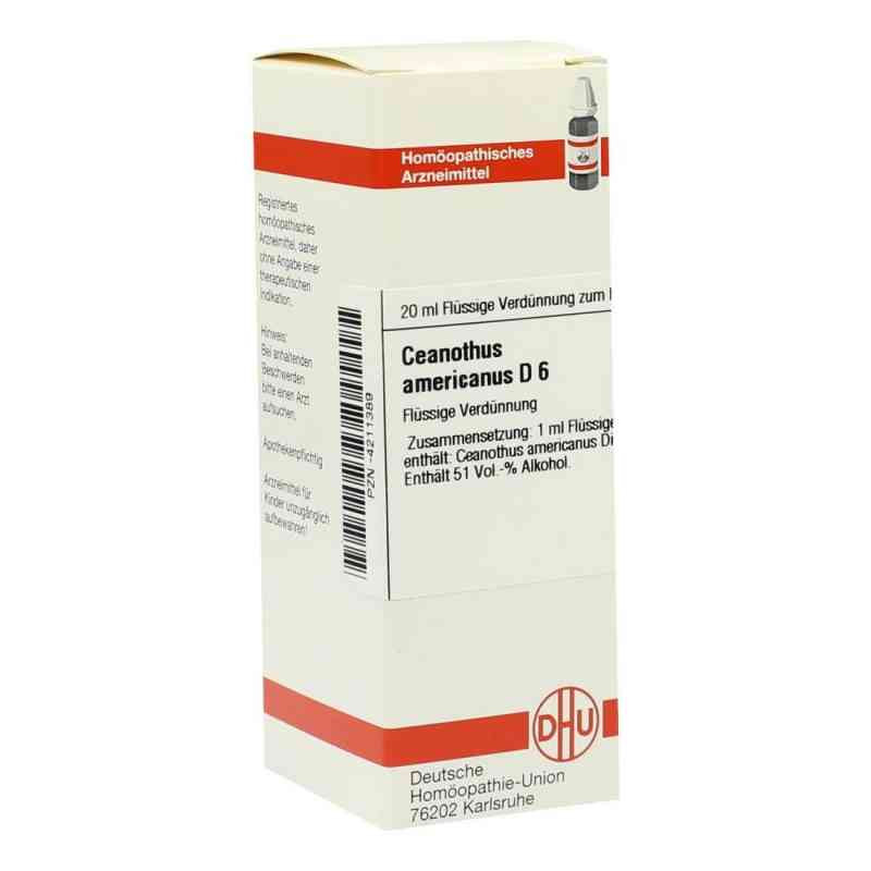 Ceanothus Americanus D 6 Dilution (20 ml) – PZN 4211389