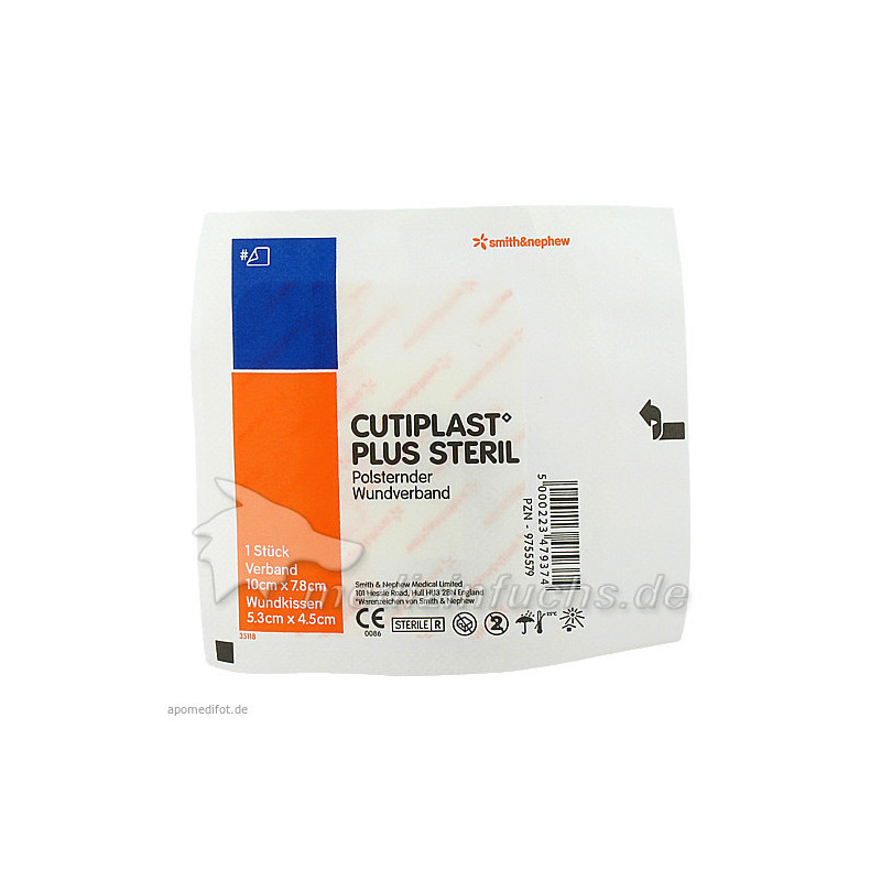 Cutiplast 10x7.8cm plus steril, 1 ST – PZN 9755579