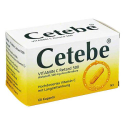 Cetebe Vitamin C Retardkapseln 500 mg (60 stk) – PZN 3884287