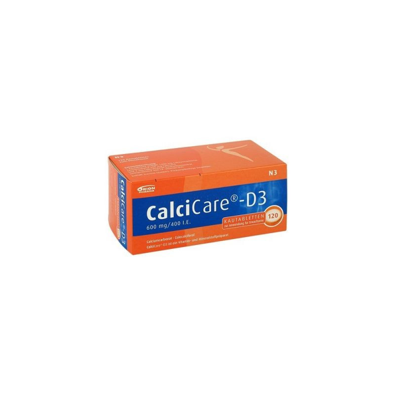 CalciCare-D3 600mg/400 I.E. (120 stk) – PZN 9302671