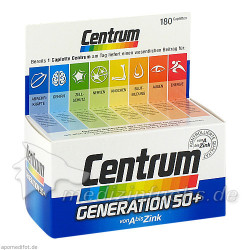 Centrum Generation 50+ A-Zink + FloraGlo Lutein, 180 ST – PZN 1867221