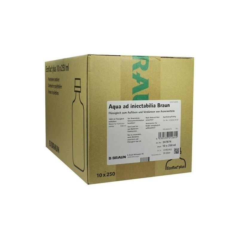 AQUA AD INJECT ECOFLAC PLUS, 10X250 ML – PZN 8609315
