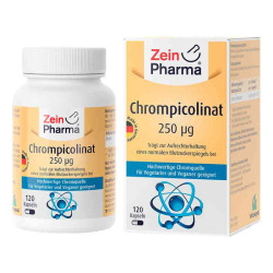 Chrompicolinat 250 [my]g in vegetarischen Kapseln (120 stk) – PZN 13253010