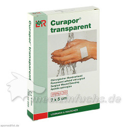 Curapor transparent Wundverband steril 7x5cm, 5 ST – PZN 2913124