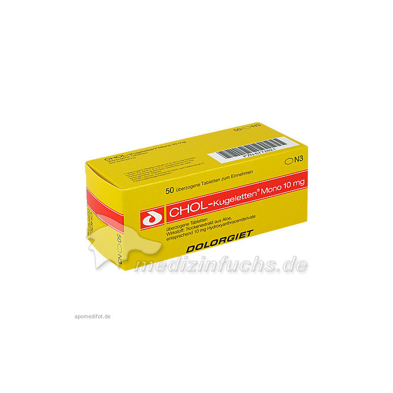 CHOL KUGELETTEN Mono 10mg, 50 ST – PZN 6772821
