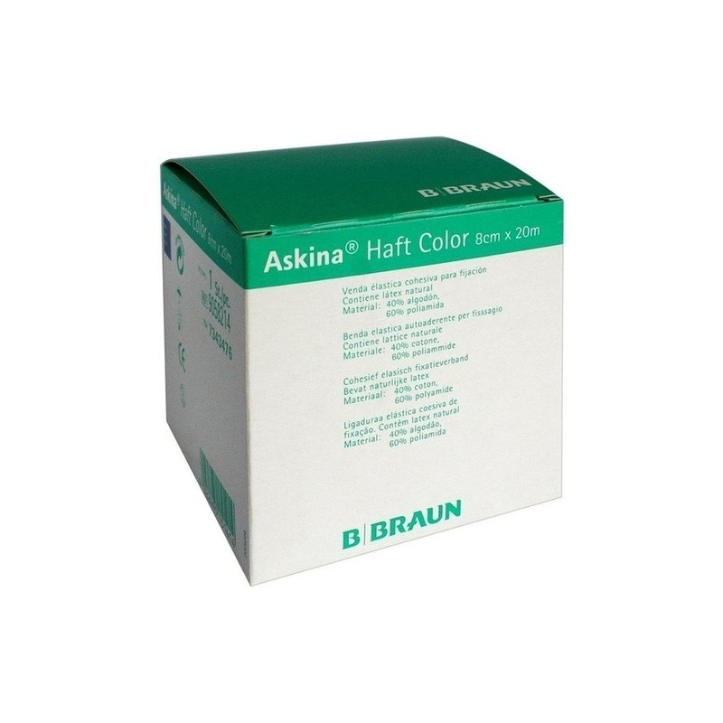 Askina Haft Color blau 8cmx20m, 1 ST – PZN 7343476