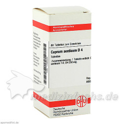 CUPRUM ACET D 4, 80 ST – PZN 1768430