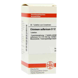 Chininum Sulfuricum D 12 Tabletten (80 stk) – PZN 4212176
