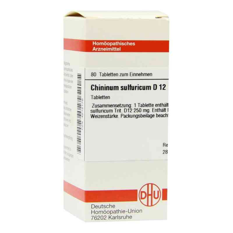 Chininum Sulfuricum D 12 Tabletten (80 stk) – PZN 4212176