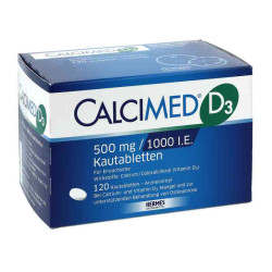 Calcimed D3 500mg/1000 I.E. (120 stk) – PZN 7682511
