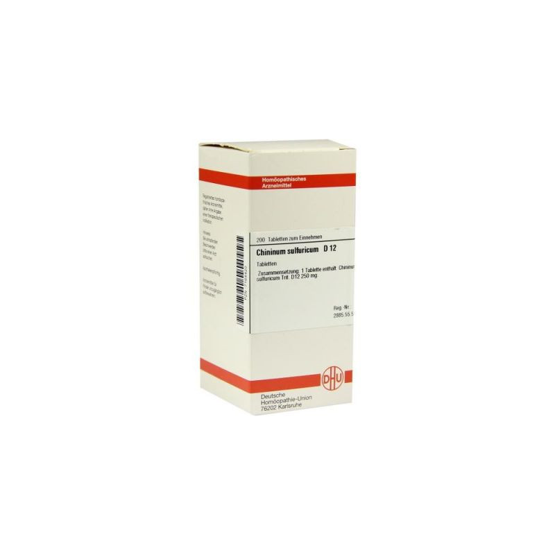 Chininum Sulfuricum D 12 Tabletten (200 stk) – PZN 7164420
