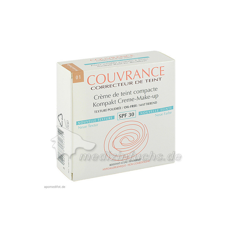 AVENE Couvrance Kompakt Make up matt.porz.01 NEU, 9.5 G – PZN 1643817