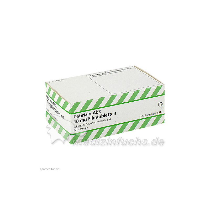 Cetirizin AbZ 10mg Filmtabletten, 100 ST – PZN 6716159
