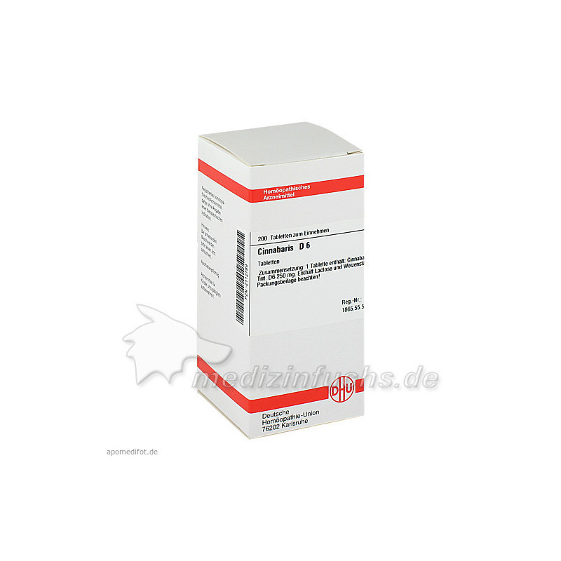 CINNABARIS D 6, 200 ST – PZN 2112789