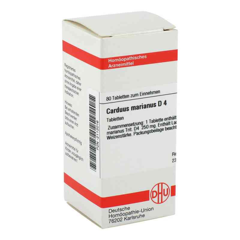 Carduus Marianus D 4 Tabletten (80 stk) – PZN 2112016