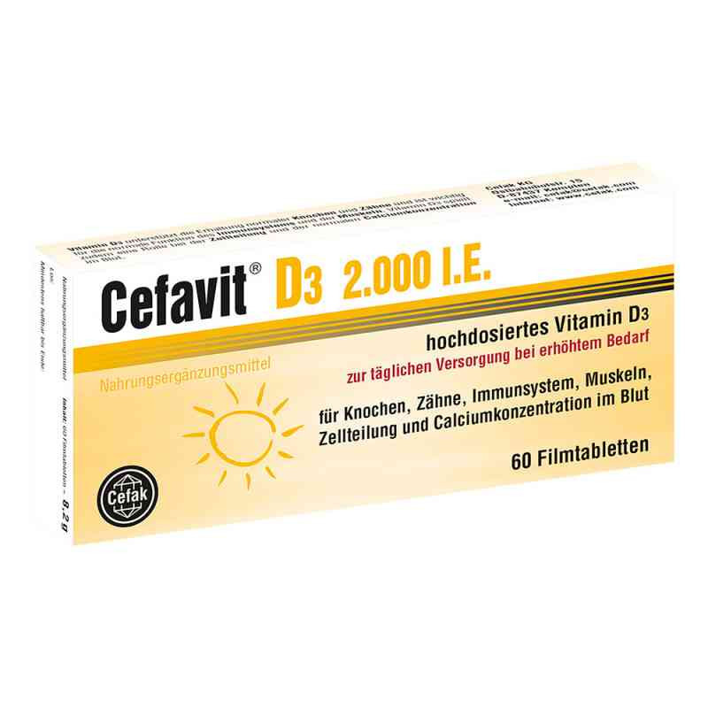 Cefavit D3 2.000 I.e. Filmtabletten (60 stk) – PZN 12490021