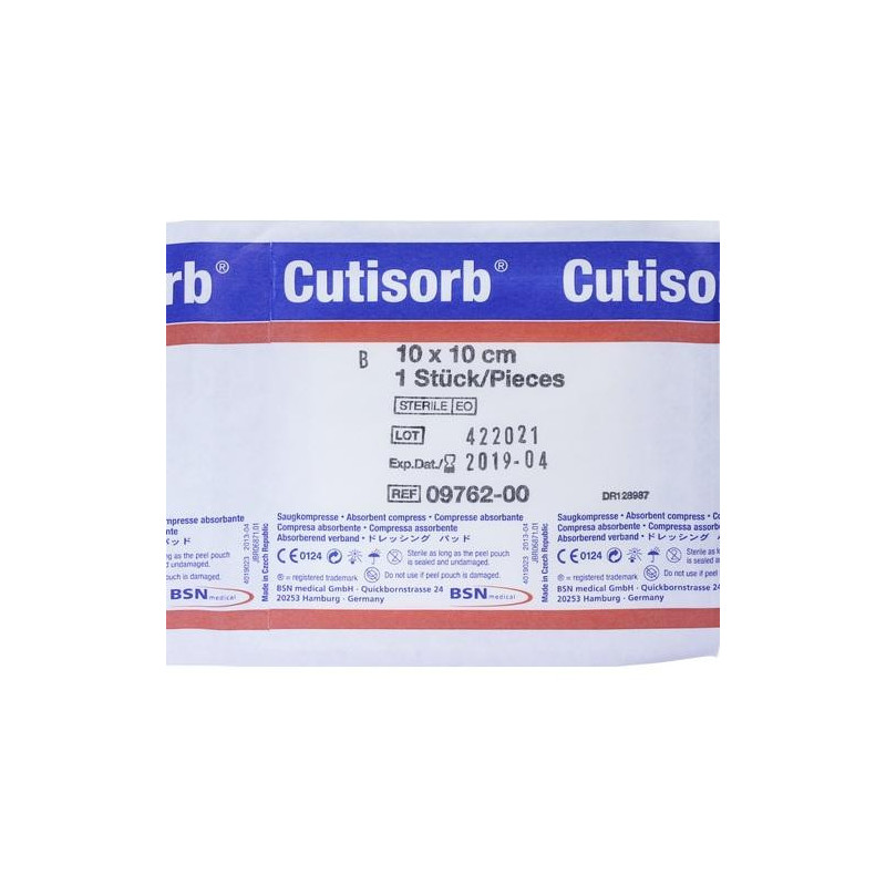 Cutisorb 10x10 steril Saugkompressen, 1 ST – PZN 2536851