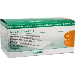 ASKINA Verbandmull 2 m Rolle, 1 ST – PZN 6874622